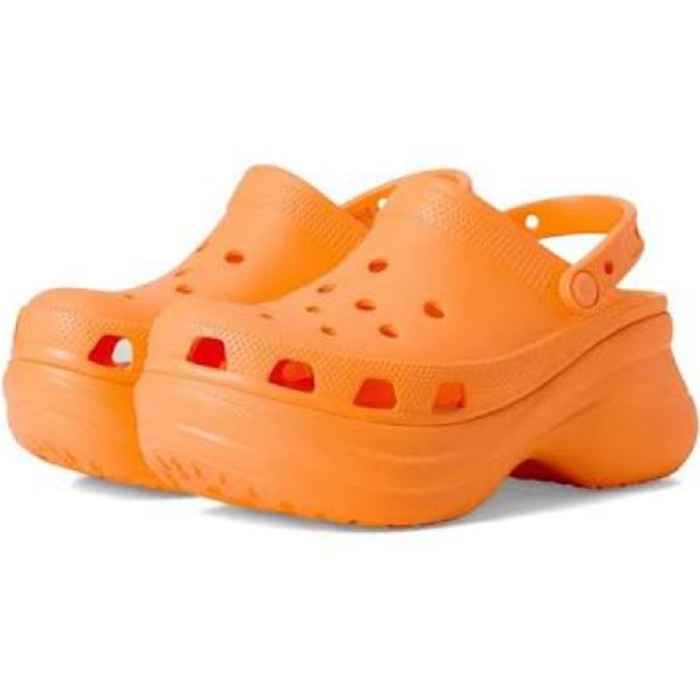 NEW Creamsicle Orange Bae Platform Crocs M5/W7